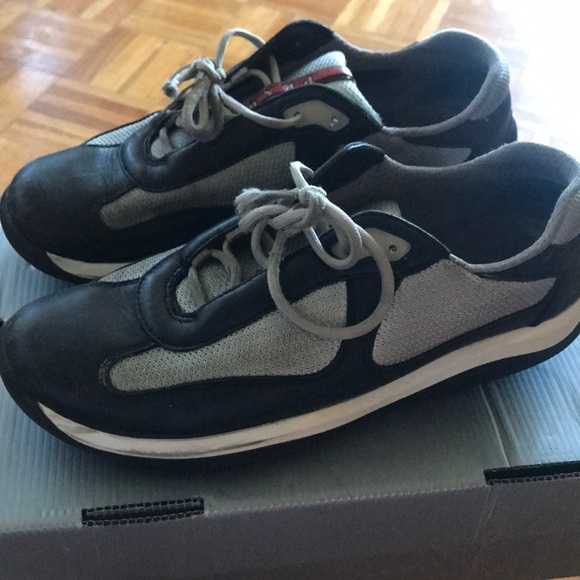 prada runners grey